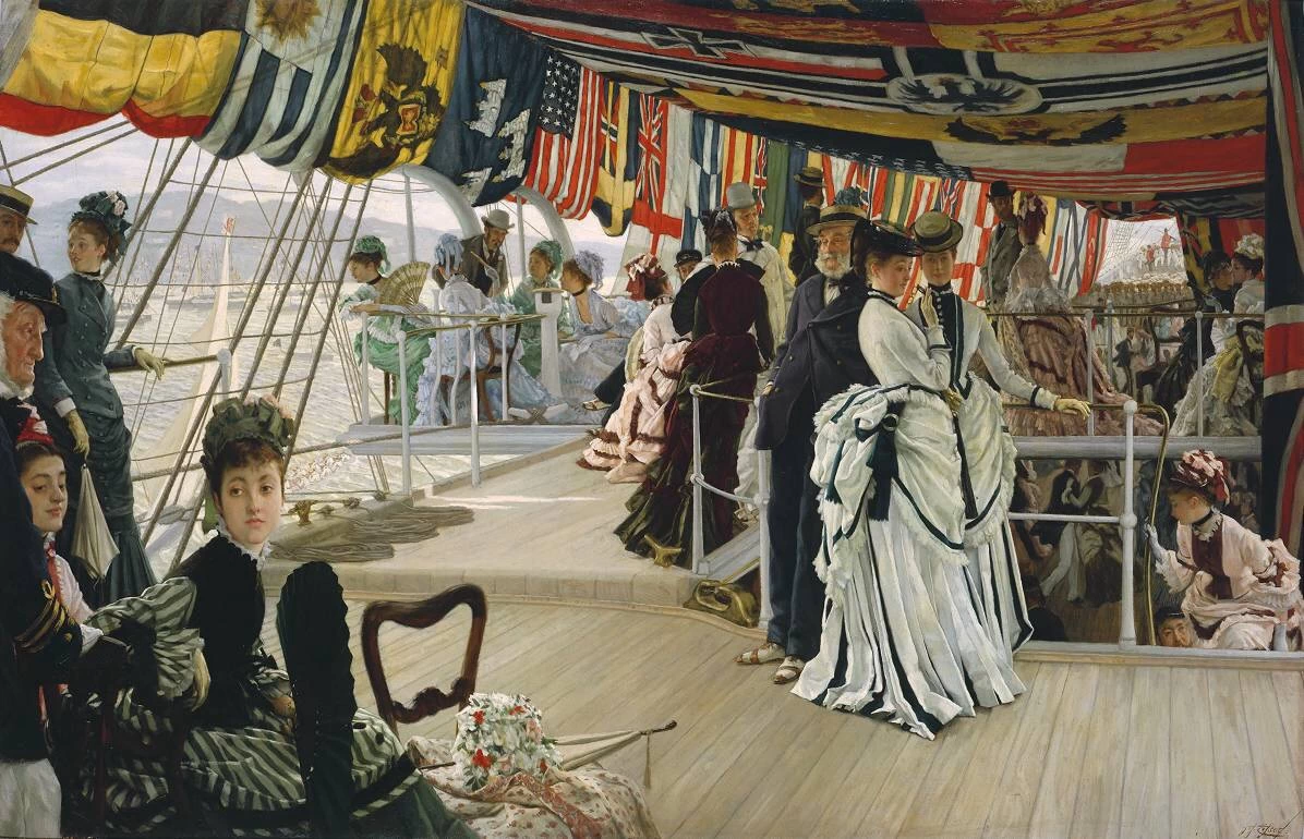 James Tissot - Ballo a bordo della nave, 1874